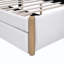 Lit plateforme tapissier avec pieds de soutien en bois et lit gigogne Aevah-67982426-67982428