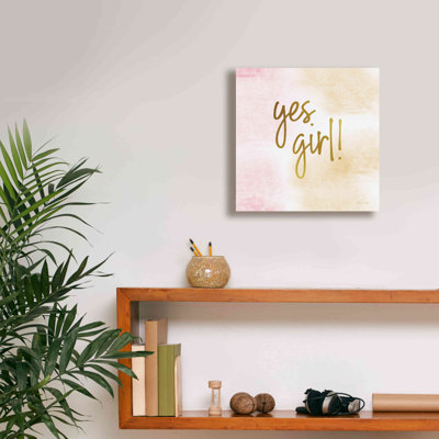 «Yes Girl! par Susan Ball, estampe numérique sur toile