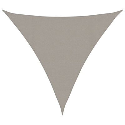 Sunshade Sail 160 G/M² Triangular Light Grey 4X4x4 M HDPE