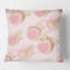 Coussin décoratif abstrait à motif floral abstrait Mid-Century-725214482