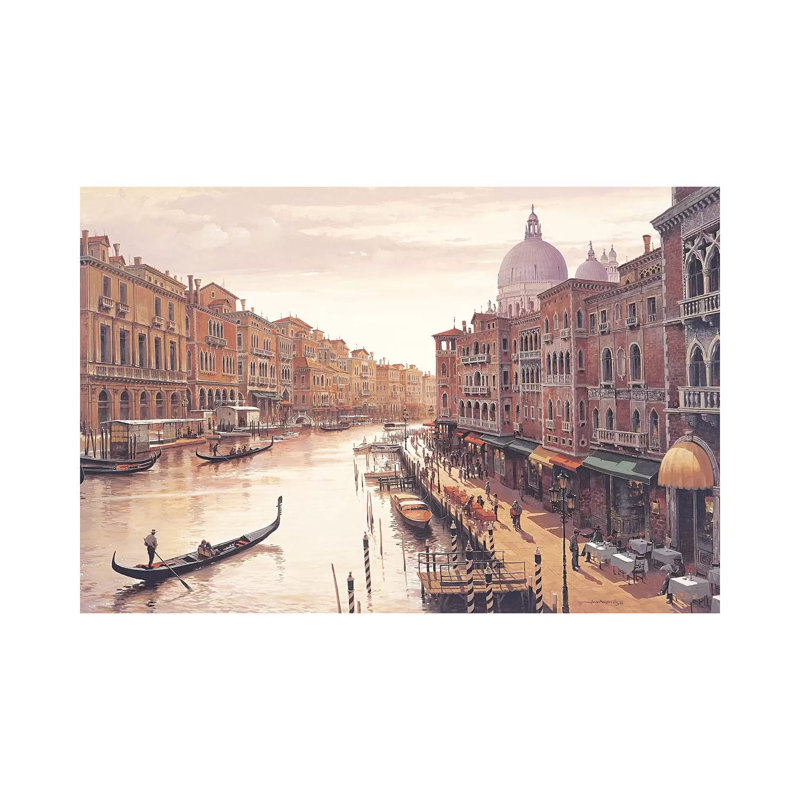 Venise par Maher Morcos - photographie sur toile tendue, H 26 po x l 40 po x 1,5 po