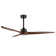 Antinisha 60" Solid Wood 3-Blade Propeller LED Ceiling Fan with Light Kit and Remote Control