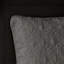 Couvre-lit très grand réversible gris foncé avec un rembourrage en coton prélavé intrigant pour un repos confortable surdimensionné pour couvrir le matelas et 2 taies décoratives faciles d'entretien