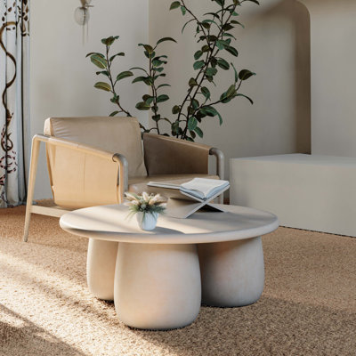 Rahul Off-White Round Coffee Table