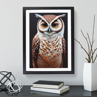 Owl Portrait No.5 - Framed Print