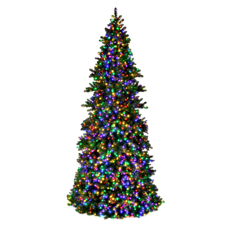 Artificial Christmas Tree with Lights, 16', Multicolored