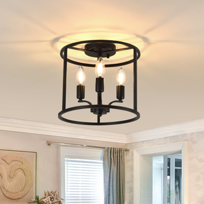3-Light Flush Mount Ceiling Light