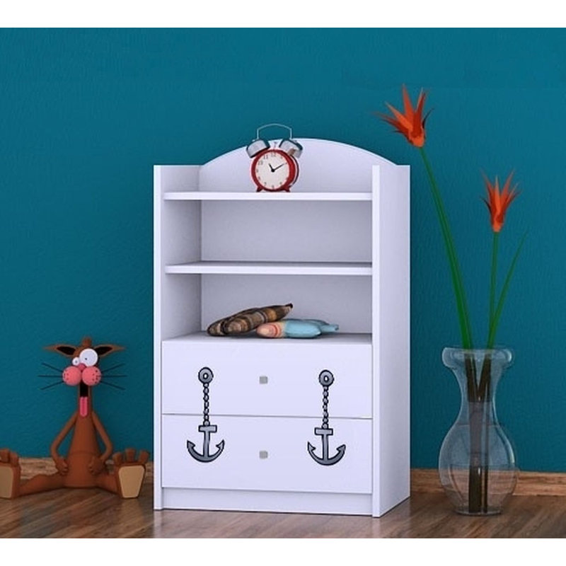 Keira 96cm H X 60cm W Kids Cube, White