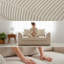 2 Seater Corduroy Sofa-1382721913