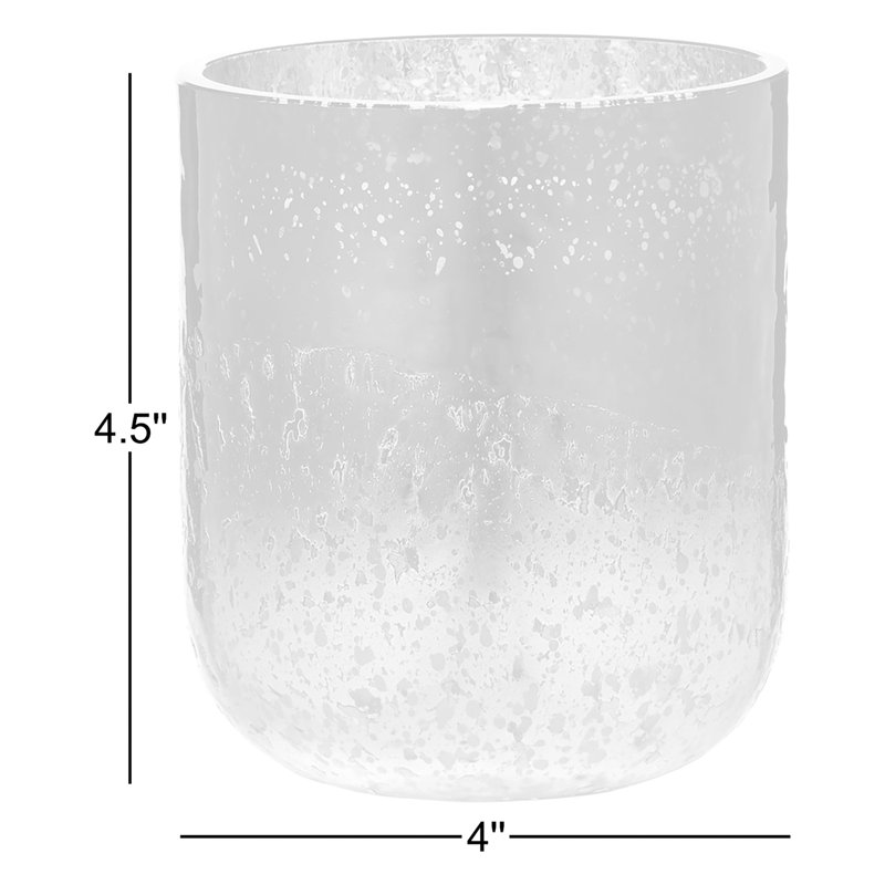 Petite bougie rayonnante en verre minuit