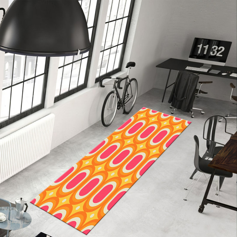 Tapis doux non tissé à motif floral avec motif de feuilles dans des tons discrets, parfait pour ajouter une touche de beauté inspirée de la nature à votre espace de vie