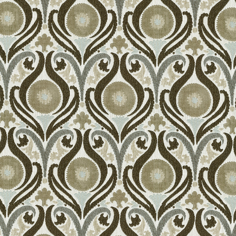 Tissu jacquard Abbeyshea Captivate, Plumes