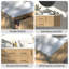 Meuble-lavabo mural 84 po avec comptoir en pierre de quartz blanc et double vasque ronde en céramique