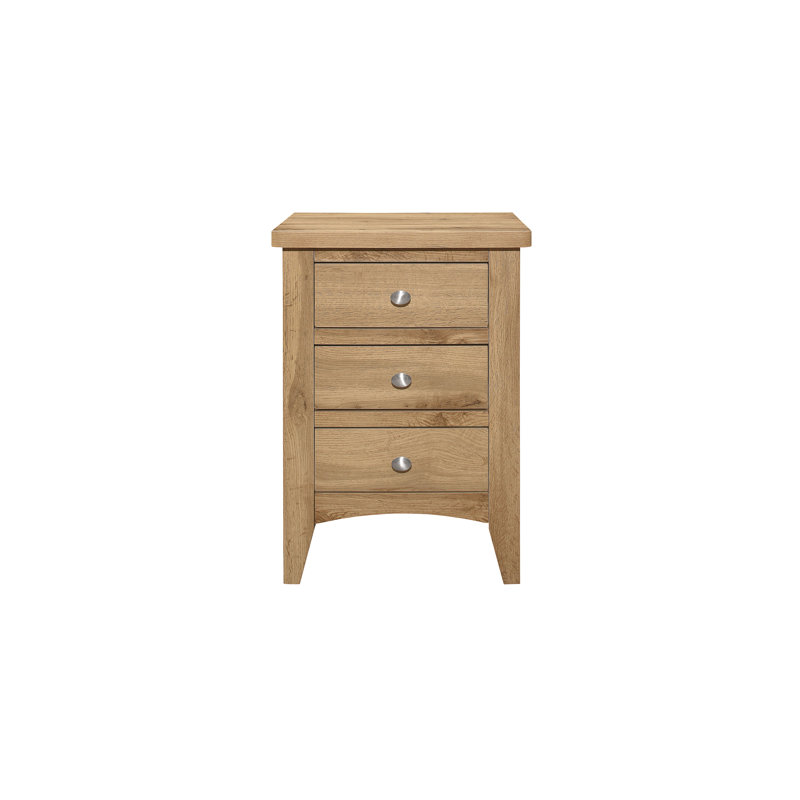 Kreitler 3 Drawer Bedside Table