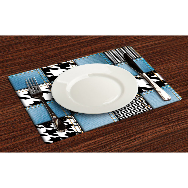 Polyester Patchwork Rectangle Placemat