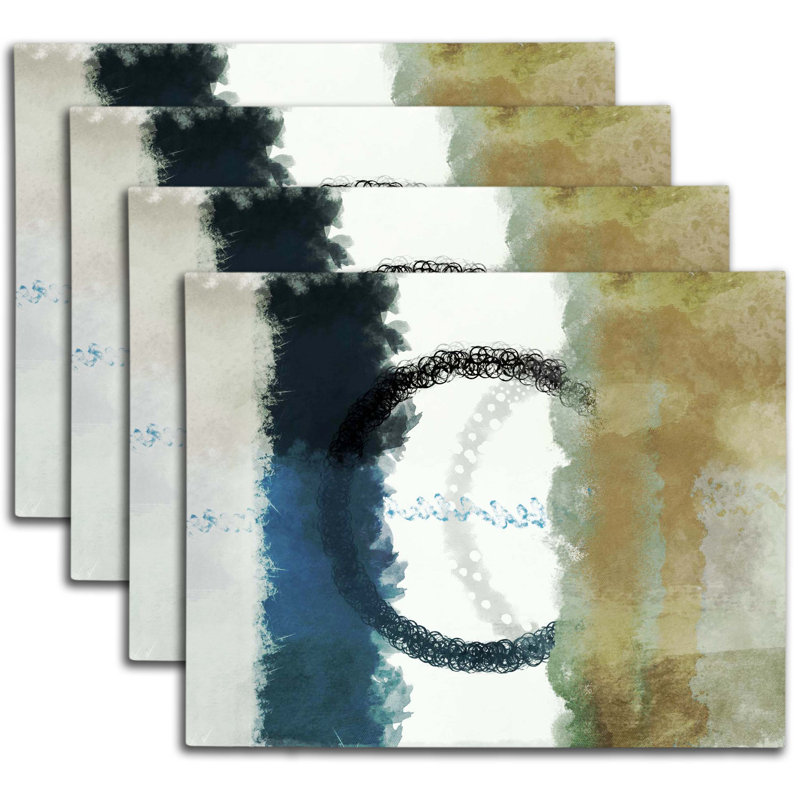 Napperon abstrait en polyester