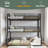 Bunk Bed, Metal Triple Bunk Bed With Safety Guardrails, Heavy-Duty Bunk Bed With Noise-Reduced Design-895847051-895847056