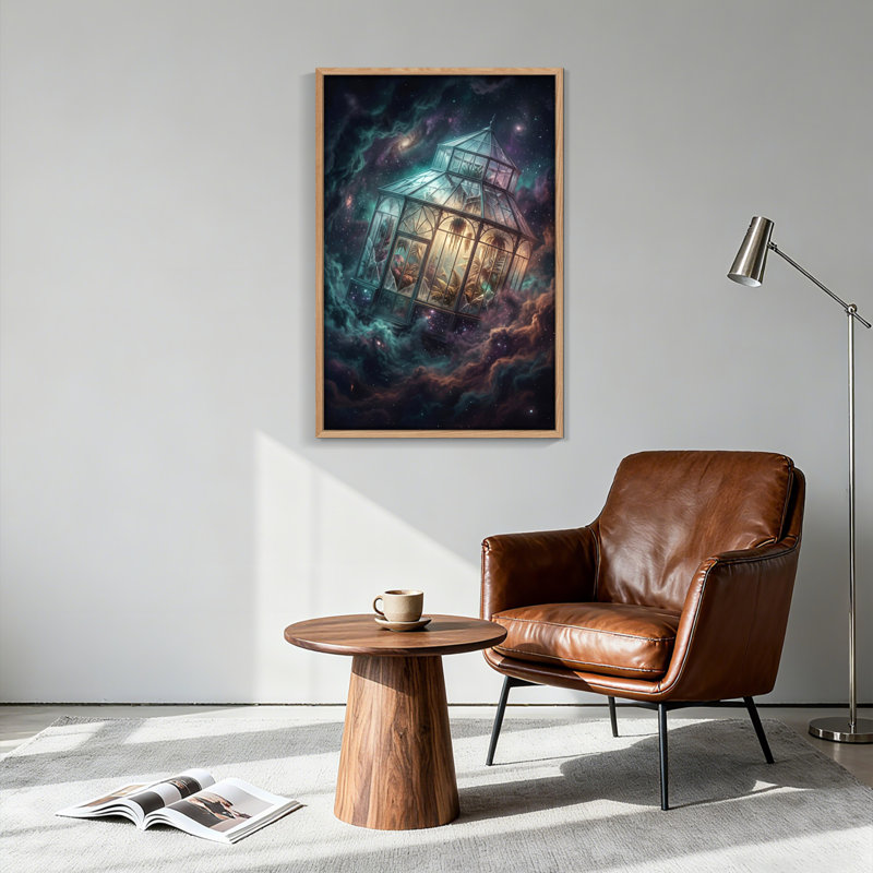 Cosmic Greenhouse, reproduction d'art sur toile, ensemble de 1, 36"H x 24"W, Natural