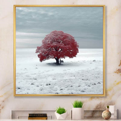 Red Tree In Snow II " Red Tree in Snow II " Print