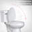 Global Commercial Toilet Seat with Built-In Toddler Potty Training, Soft Close, Quick-Release Hinges, Fits Round & Elongated, Durable PP, Quiet Close - Commercial Grade-122123397