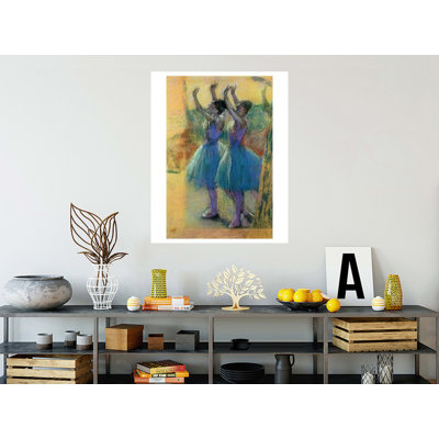 «Two Blue Dancers» par Edgar Degas - Estampe numérique