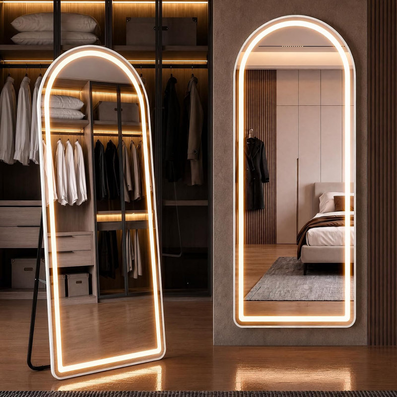 Miroir sur pied pleine longueur 20 "x 63" avec lumières