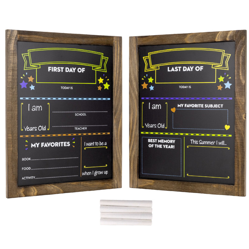 Excello Global Products Magnetic Steel Wall Chalkboard