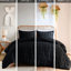 Édredon pour lit double en bleu avec 2 taies décoratives, conception innovante pour le revers et les taies décoratives-137787850-117581167