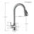 Kitchen Faucets with Pull Down Sprayer Stainless Steel Single Handle 1 Hole for Family Kitchen  Brushed Nickel Bar Sink Faucet-129889816