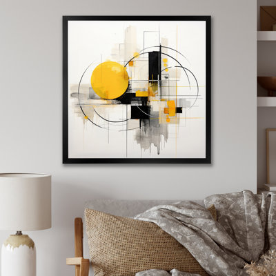 " Gray Yellow Minimalism Purity Of Form III "