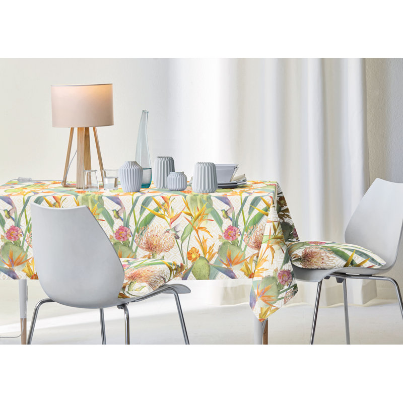 Anharika Rectangular Floral Tablecloth