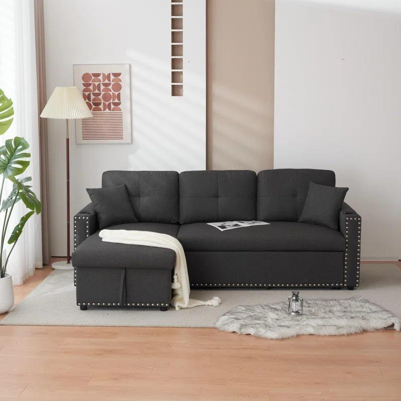 Beckner 3 Seater Sofa, Dark Grey