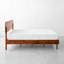 Très grand lit plateforme en bois massif très résistant avec tête de lit 800 lb, cadre de lit scandinave de qualité supérieure, antidérapant et silencieux, assemblage rapide, caramel-105528049-105528051