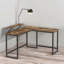 50Cm W L-Shaped Computer Desk With Monitor Stand