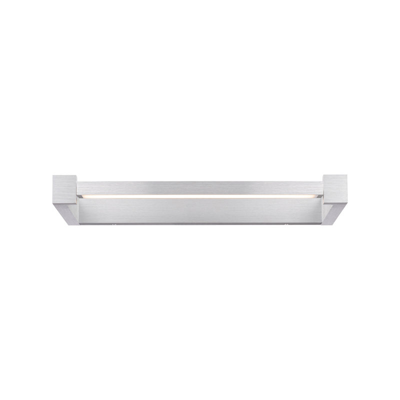 Applique murale à DEL 1 lumière Lune, Aluminium brossé, H 1,625 po x l 10 po x P 16,875 po