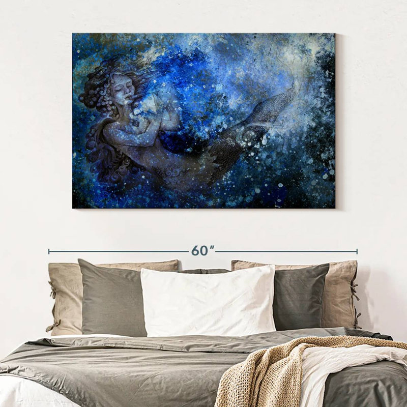 Kelan Abstract Mermaid, 34" H x 51" W