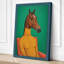 Horse in Yellow Surrealism - Wrapped Canvas-403705083-403705085