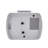 Analogue Quartz Movement / Crystal Alarm Tabletop Clock in White
