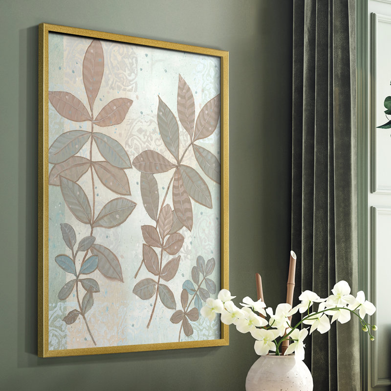 «Leaf Cluster I», reproduction encadrée - bois massif, H 28 po x l 22 po