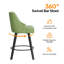 Élégant tabouret de bar pivotant à 360 ° de conception élégante avec coussin moelleux et fabrication robuste-929424372-929424370