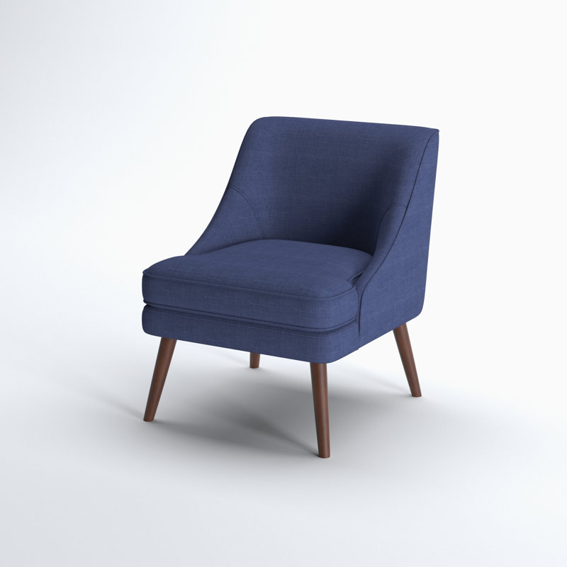 Chaise d'appoint large 24,8 po Borgella, Bleu