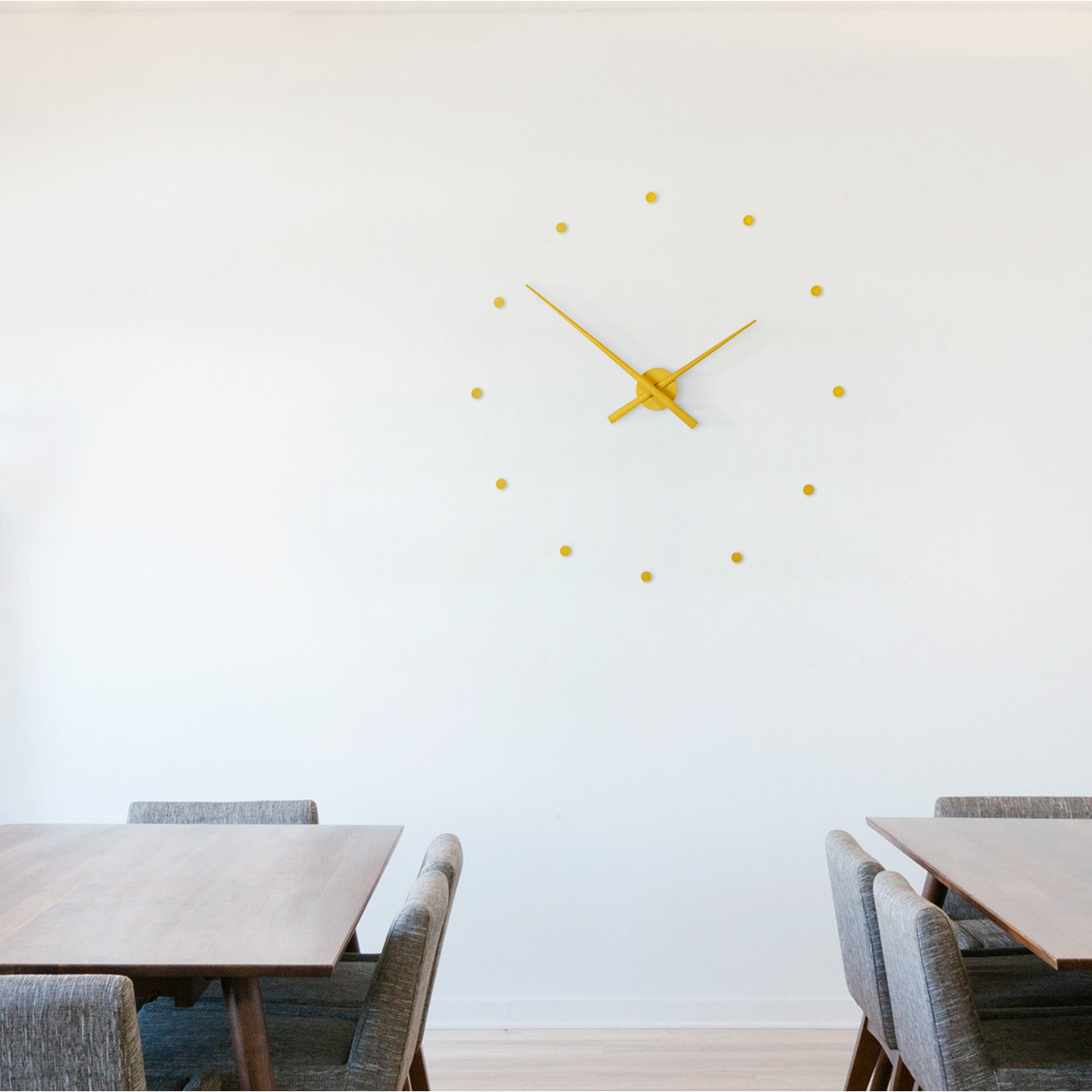 OJ Wall Clock, Mustard, Large