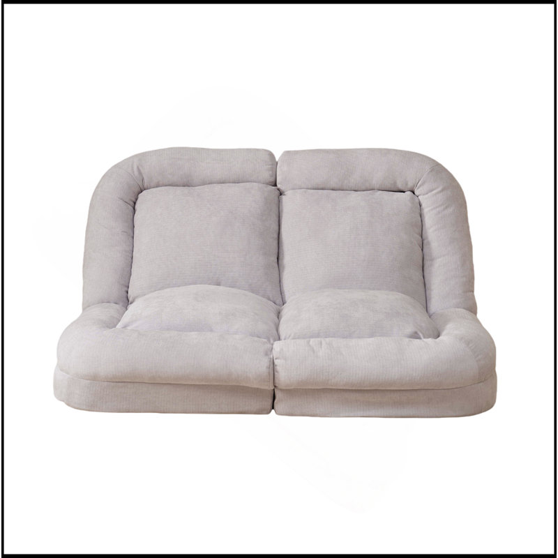 Le canapé-lit convertible simple escamotable, la partie droite du produit complet., Blanc