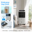Refroidisseur d'air portatif écoénergétique - Ventilateur de refroidissement 3 en 1 avec oscillation et humidificateur pour la maison
