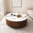 Round Coffee Table With Drawers