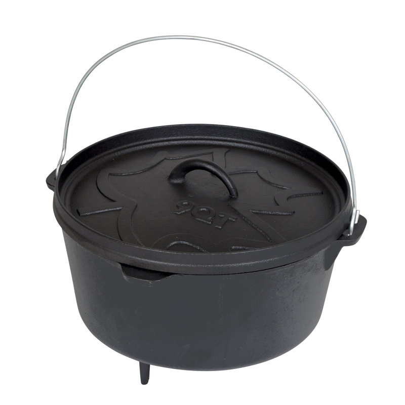 Dakota Fields Salome Cast Iron Round Dutch Oven, 7.1 L