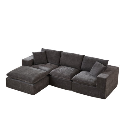 Modern Chenille Cloud Sofa, Freely Combinable, Comfortable To Sit On, Suitable For Modern Living Room Furniture In Homes, Apartments