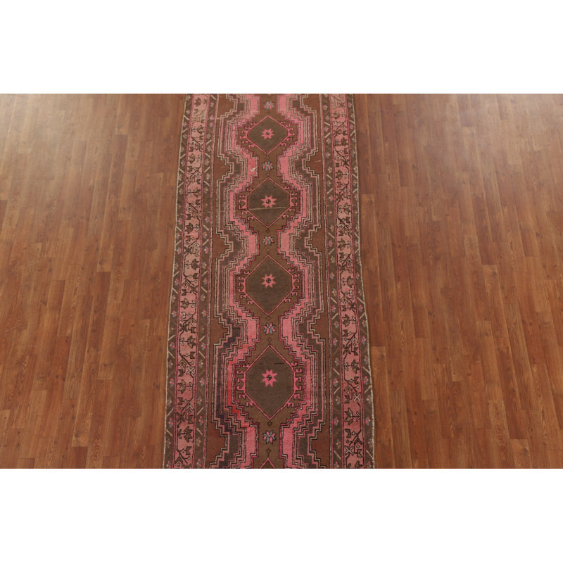 Tapis de couloir géométrique traditionnel 4 x 13