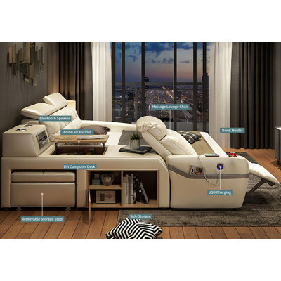 Lubow Multifunctional Smart Upholstered Bed
