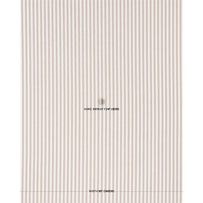 Hanson Indoor/Outdoor Stripe Narrow Fabric, Brown